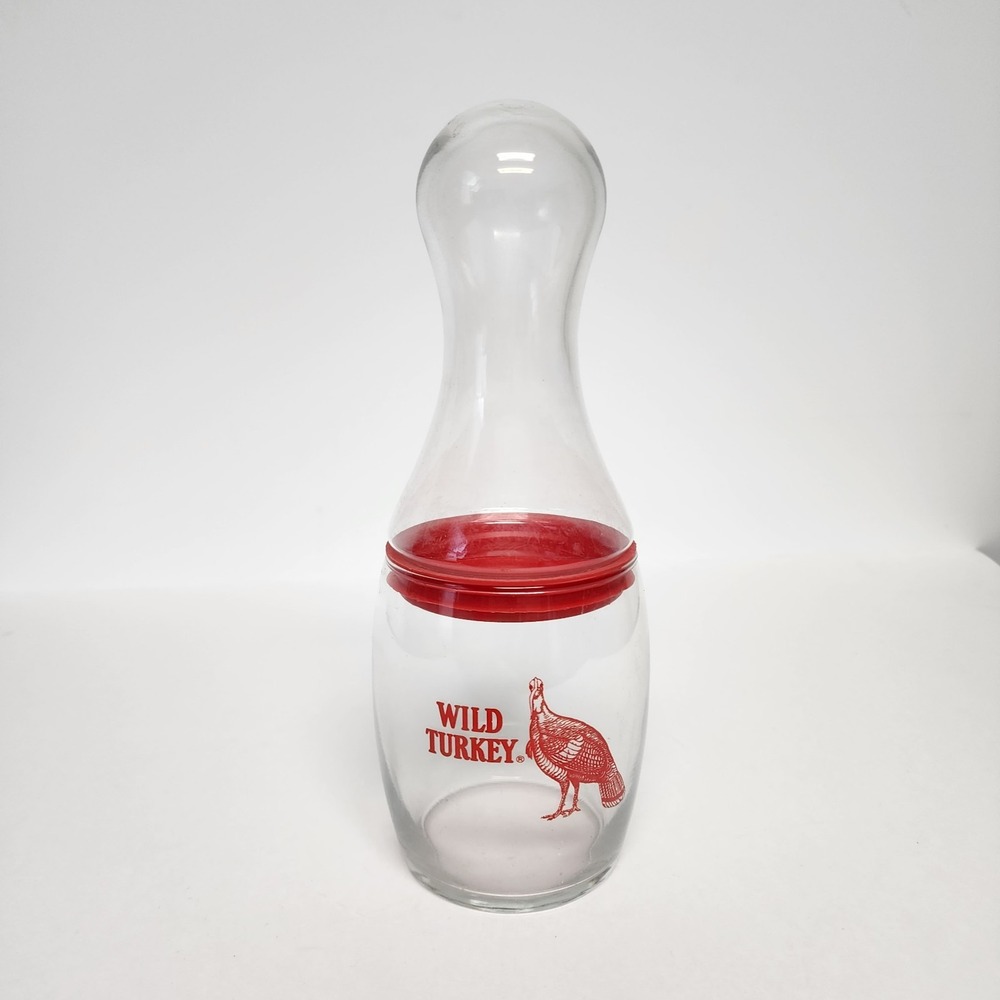 Vintage Wild Turkey Bowling Pin 16 Oz Glass